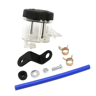 Brake Clutch Reservoir Cup Set Universal Brake Clutch Oil Reservoir Cup Fluid Bottle with Bracket for Motorbike 2 Color-
