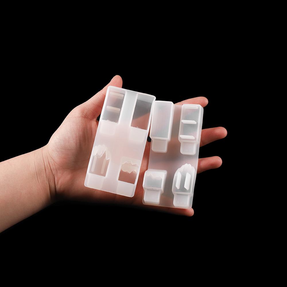 New Hot USB Silicone UV Epoxy Resin Moulds Cube Casting Necklace Bracelet For DIY Jewelry Making Tools