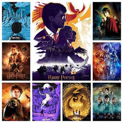 2026 Nuovo Pittura Diamante Harry Potter Copertina Poster Nuova Punto Croce Mosaico Ricamo Decorazione Casa Arte Fai da Te 5D Nuovo Regalo per Bambini