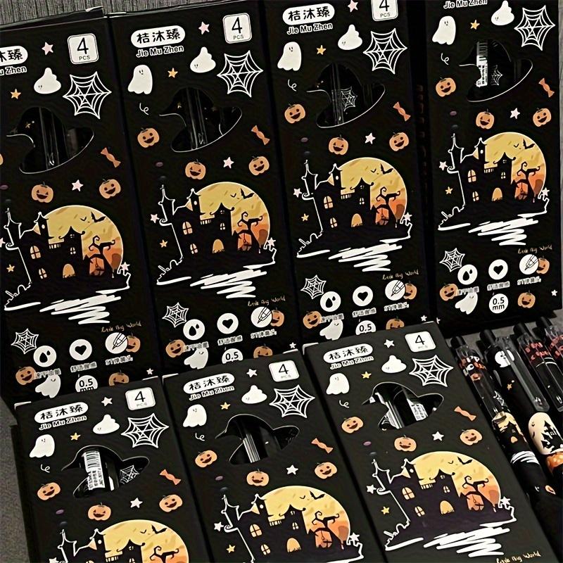 Xiaomi 4PCS Halloween Theme Gel Pen, Tip Diameter 0.5mm - Very Suitable for Classroom Rewards, Halloween Gifts, School Supplies