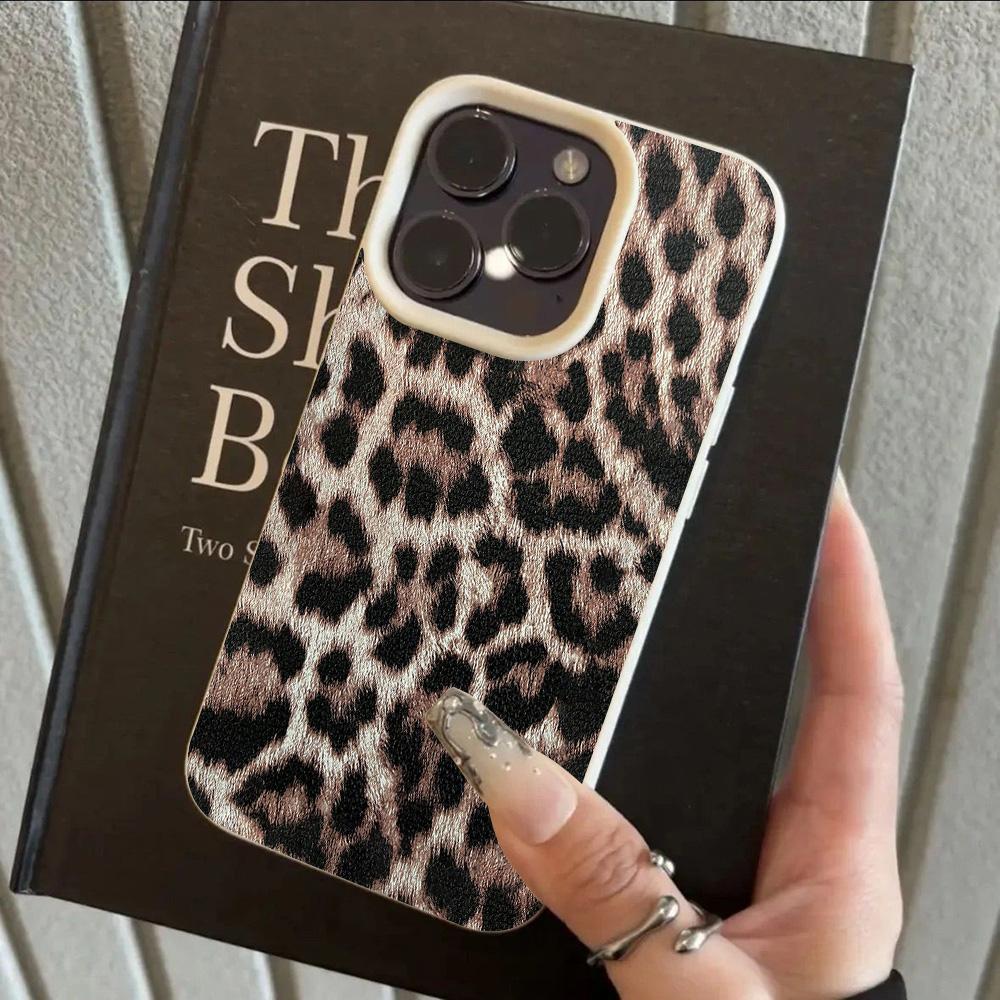 

HOT Luxury Leopard Print Cool Lichee leather pattern Phone Case For Redmi Note 14 13 12 11 10 9 8 Pro Plus 4G 5G Shockproof Note 14 4G