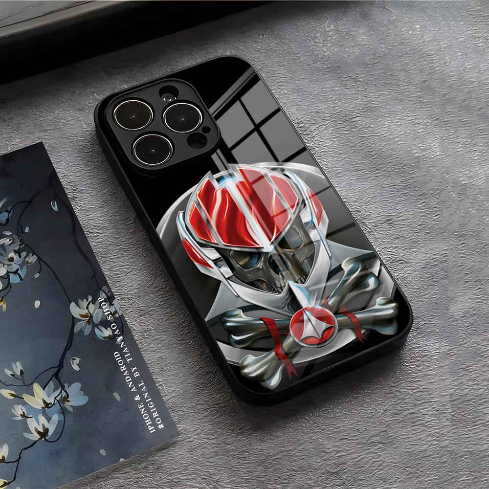 

A-Anime R-R-Robotech Phone Case For IPhone 17 Air 16 E Pro Max 15 14 13 Mini 12 Pro 11 Max Plus Black Glass Cover iPhone 14