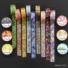 Kamiiuso Sansho Japan-made masking tape washi kimono beauty 3 rolls (Aoi Bamboo Diagonal Check) set width 15mm 7m roll GR-0522