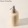 1pc Natural Stone Shower Gel Distribution Bottle, Household Storage Bottle, Bathroom Decoration, Liquid Distribution Bottle