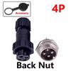 5/20Sets GX16 Aviation Connector M16 Waterproof Back Nut Docking Male&Female Plug And Socket 2/3/4pin 5pin 6pin 7pin 8pin 9pin