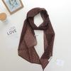 2025 Nische Persönlichkeit Colorblock Seidenschal: Vielseitiges und modisches dünnes Krawattenband-Accessoire für Damen