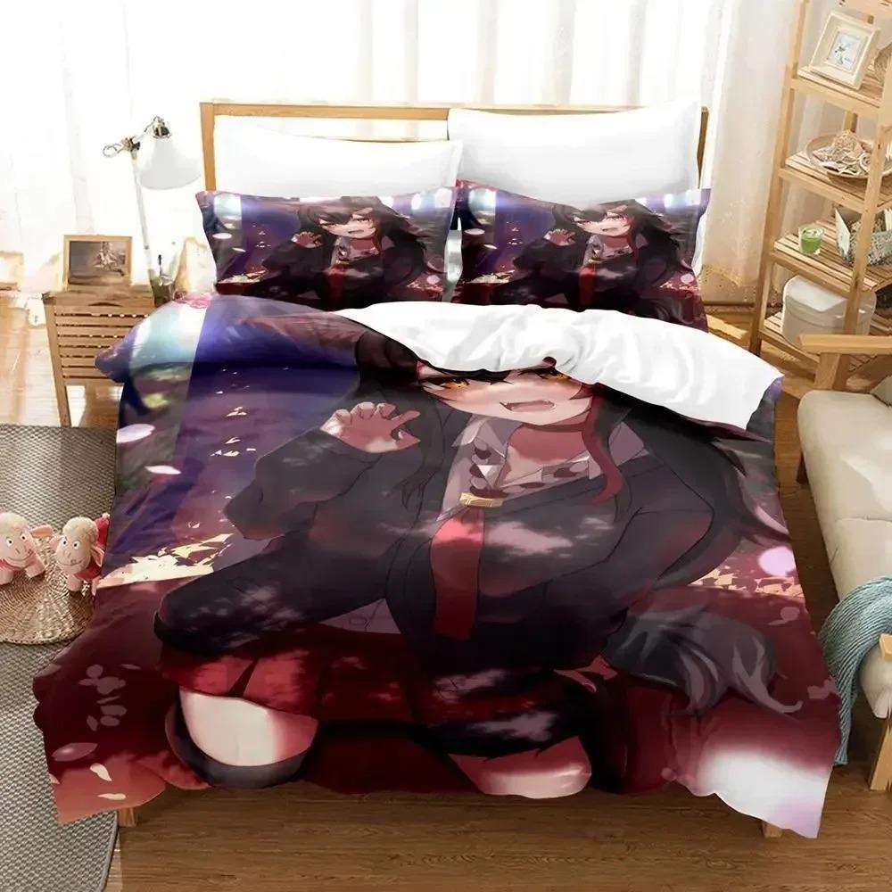 

3D Print Anime Kawai Young Girls Ōokami Mio Beding Set Bedrom Soft Modern Bedspreads Comefortable Soft Duvet Cover Quilt Pilowcase 100*200cm Single