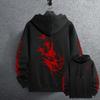 Men's Ancient Raven Print Pullover 2025 Brand New Black Sweatshirts Autumn Winter Male Daily Casual Sporty Jogging Hoodie