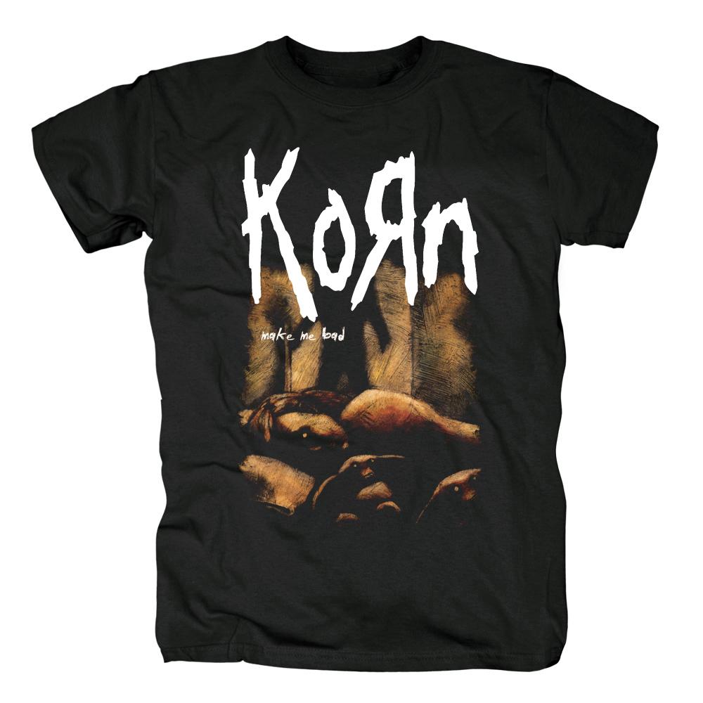 KORN Cohen Band Metal Rock Heavy Metal Punk Europäische und Amerikanische Musik Baumwolle Herren und Damen Rundhals Lockeres T-Shirt