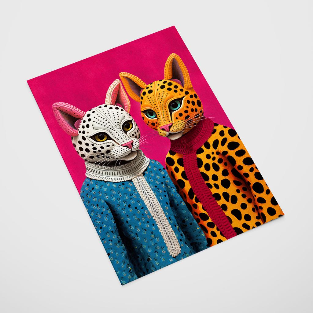 Poster Portrait Cats