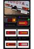 LED Taillight Assembly with Sequential Turn Signals for 1985-2007 Toyota Land Cruiser FJ75.