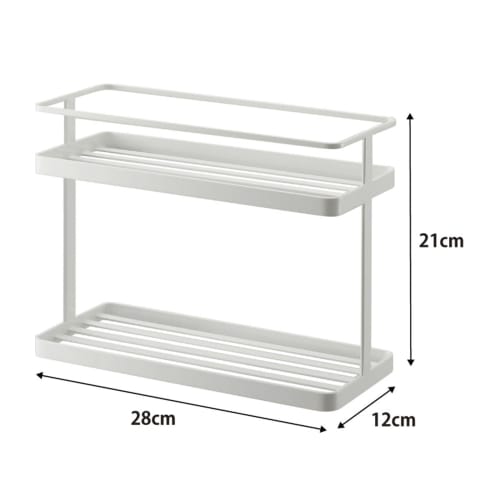 Yamazaki Kitchen Stand, White, Approx. W28 X D12 X H21cm, Tower, 6777