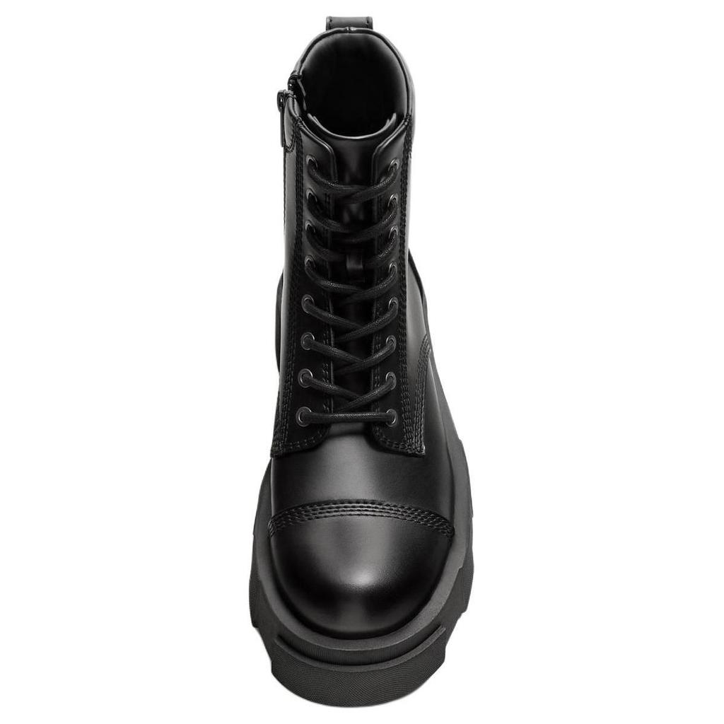 Zara Pu Comfortable Minimalist Short Martin Boots Men Boots Black 12019520-38