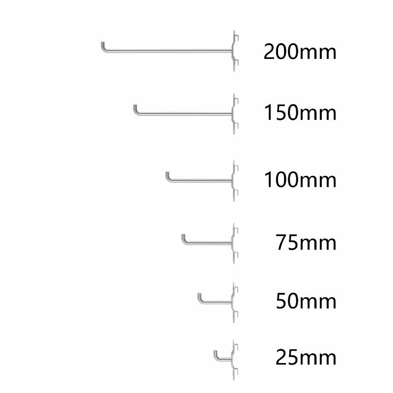 5Pcs Square Hole Board Hook Pegboard Hooks Shelf Metal Hook Garage Pegboard Hanger Wall Mount Storage Rack