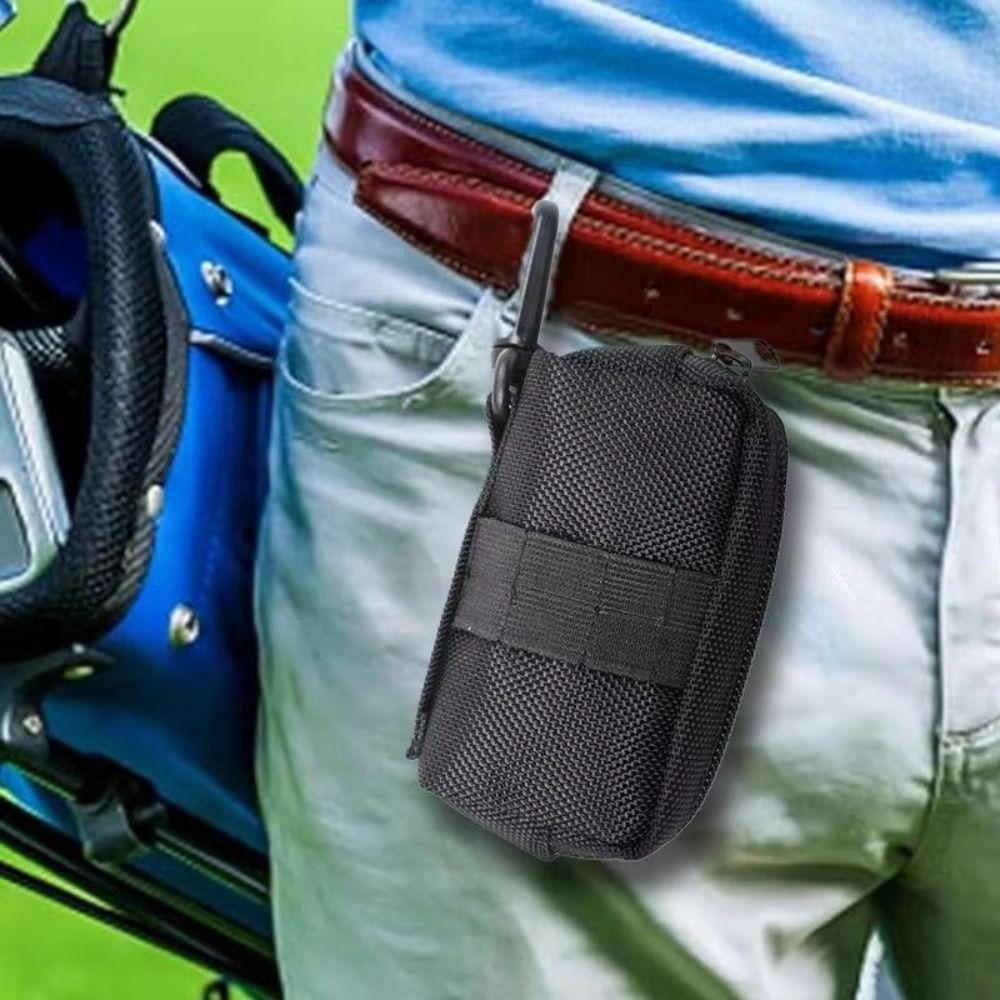 Oxford Cloth Golf Ball Pouch Storage Pocket Golf Ball Holder Golf Small Waist Bag  Men and Women
