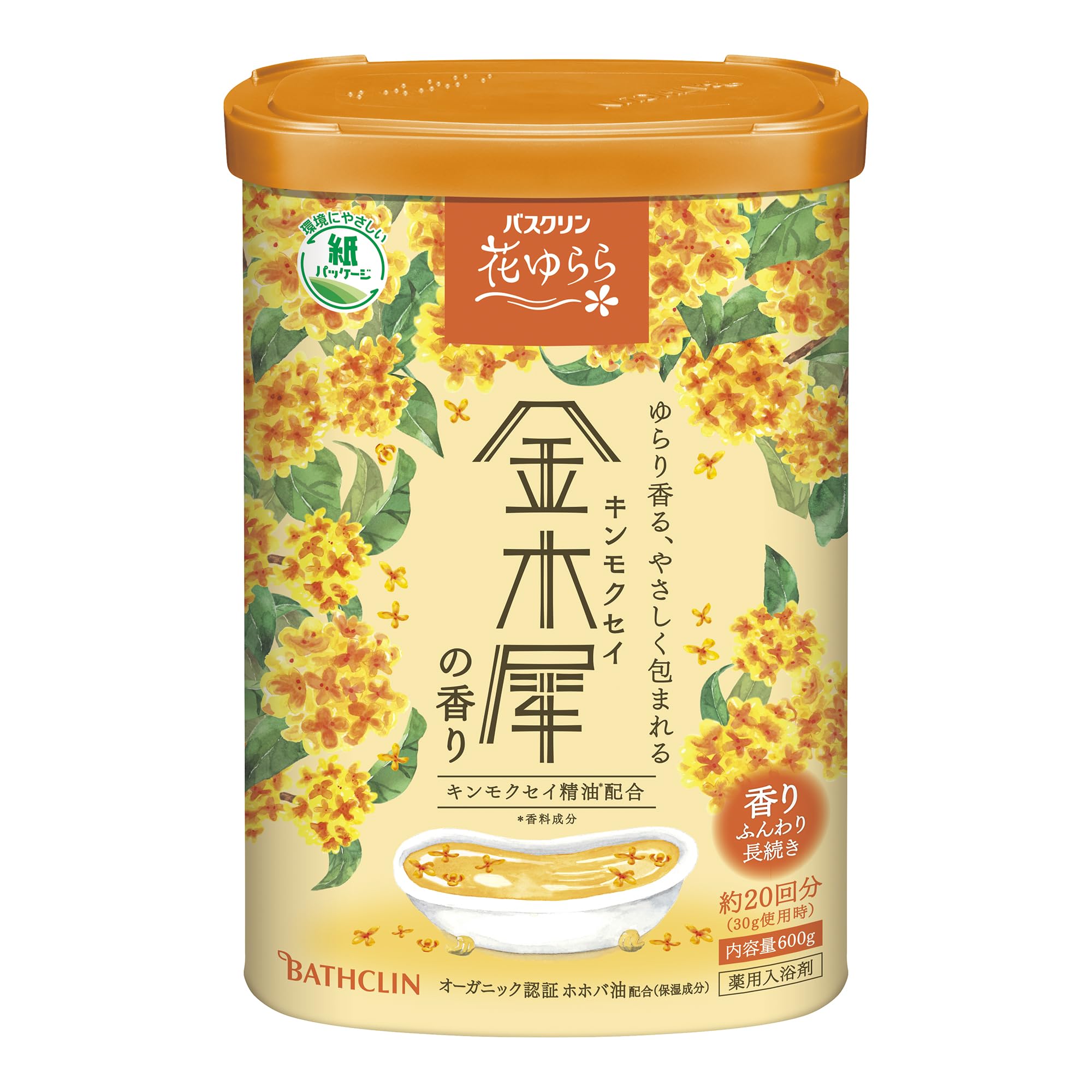 

Bathclin Medicated Bath Osmanthus Powdered Bath 600g 20 Additives, Hanayurara, Scent, Additives, (Approx. Uses)