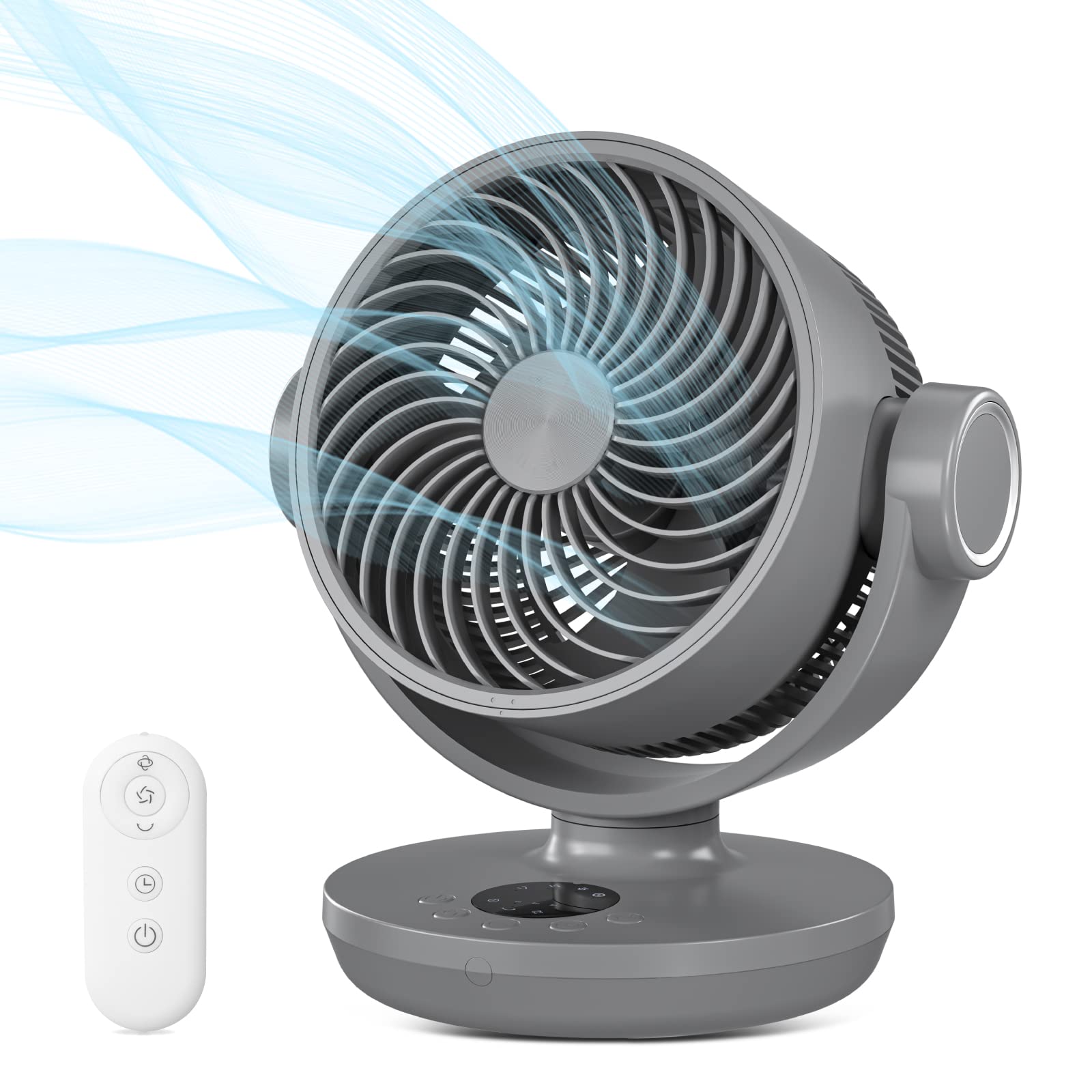 

Circulator DC Motor Fan Saving Measures Swivel Living with Remote Powerful Air 4 Levels of Air Energy Small Air Room Fan Circulator [Rokuetsu] [Power