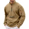 Men  Leisure  Hooded Hood  Standing Collar  Zipper  Hoodie