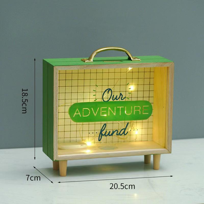 Ins Transparent Piggy Bank Children Girls Coins Piggy Bank Creativity Tabletop Decorations Decorations Birthday Gifts