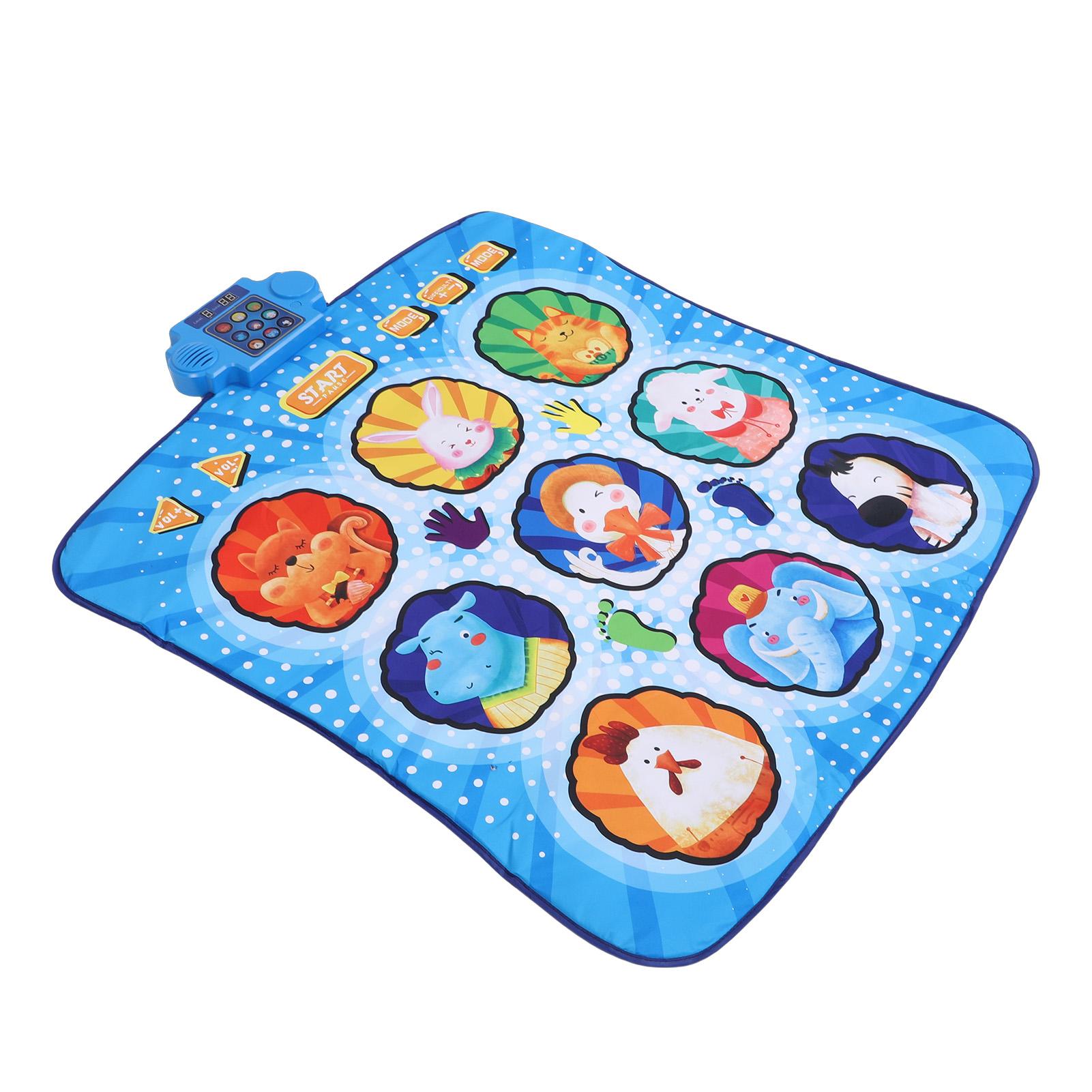 Dance Mat Toy 9 Key Wireless Dance Pad Anti Slip Interactive Music Game Dance Toy Battery Powered 40.55x34.65in