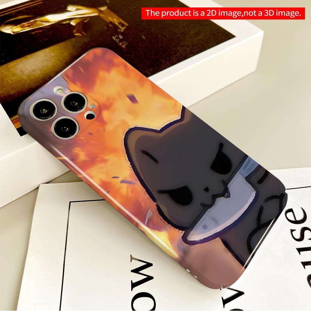 Angry Cat Explosion Power All inclusive film hard phone case, compatible with iPhone 18 Pro Max 17 16 15 14 13 12 11