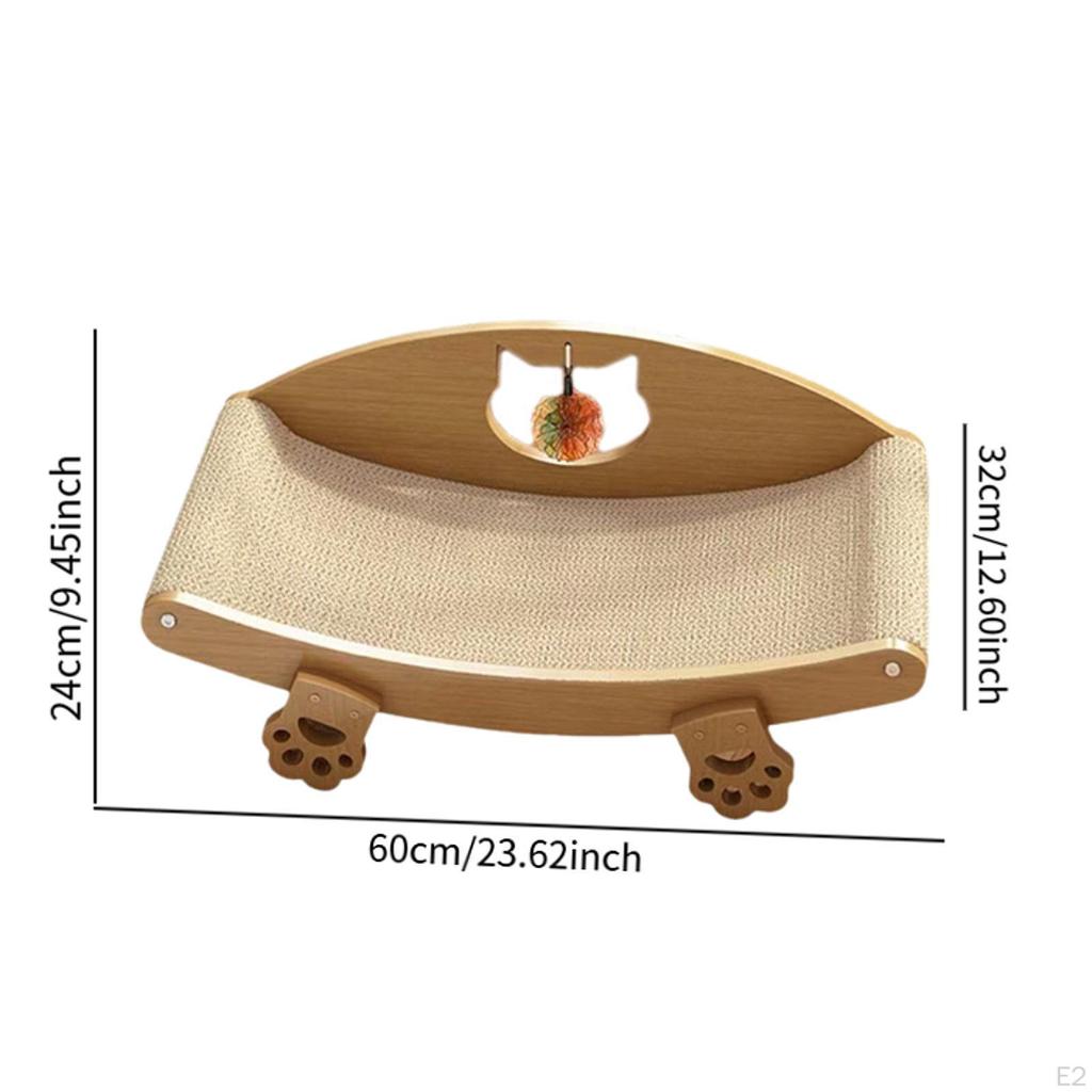 Sisal Cat Scratcher Bed Furniture Prevents Damage Scratch Lounger Pad for Nest