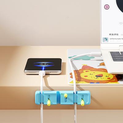1-piece Lever Clip Design Cable Organizer Clip, Suitable For Desktop Wire Data Cable Organizer Management Office Home