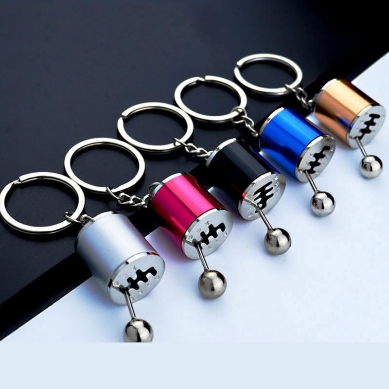 Stylish Alloy Shifts Keychain For Car Enthusiasts Universal Gear Keyring Accessory Lightweight Travel Essential