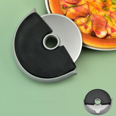 Round Wheel Cutting Knife For Pizza With Lid Stainless Steel Roller Dough Pizza Slicer Cutter Pastry Baking Kitchen Accessories
