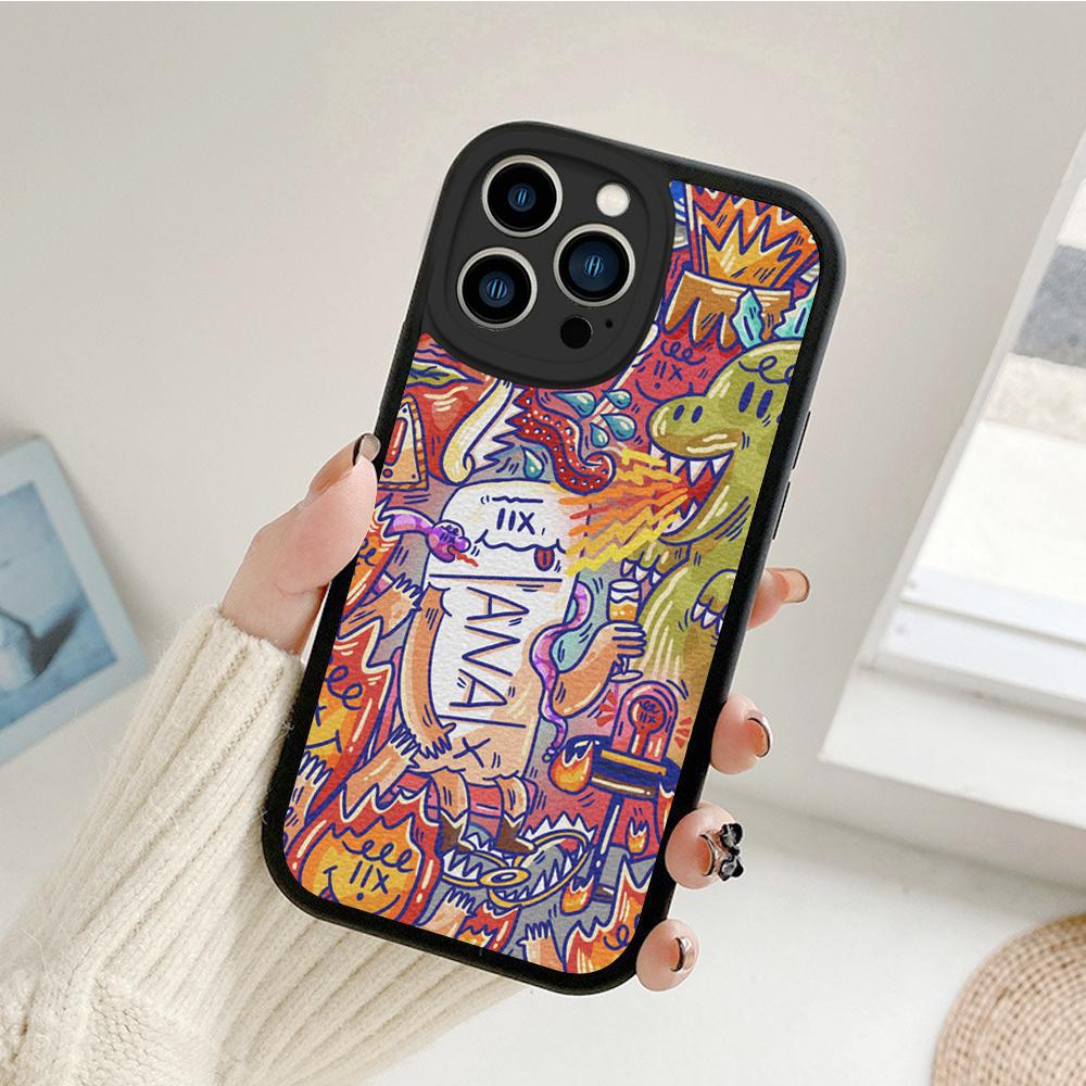 For Iphone Phone Case for Iphone 14 13 11 12 Pro MAX 13 12MiNi 7 8plus Iphone 14 XS XR XANAXS Pattern Lambskin Protective Covers