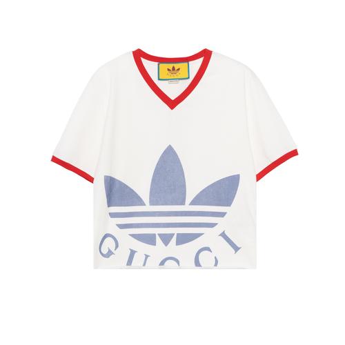 Gucci x SS22 LOGO Print Cropped T-Shirt Women White EU XXS белый