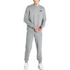 Puma Sweatshirt Ajusté Col Rond Imprimé Lettres Brodé Homme Essentials Gris 847460-03
