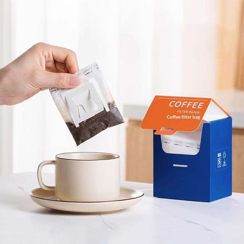 50 Sheets Durable Hanging Ear Coffee Filter Bag Disposable Thickened Coffee Powder Filter Bag Hand Pour Coffee Coffee Filter one size