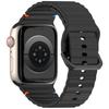 Wave Pattern Silicone Strap: Compatible with Apple Watch Series 7/8/9/10, Colorful Buckle, Ultra Replacement Wristband