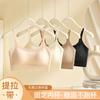 Cross Beauty Back Foundation Non-marking Underwear Women's Small Breasts Gather Breathable Ice Silk Fixed Cup Tube Top Bra Thin Summer