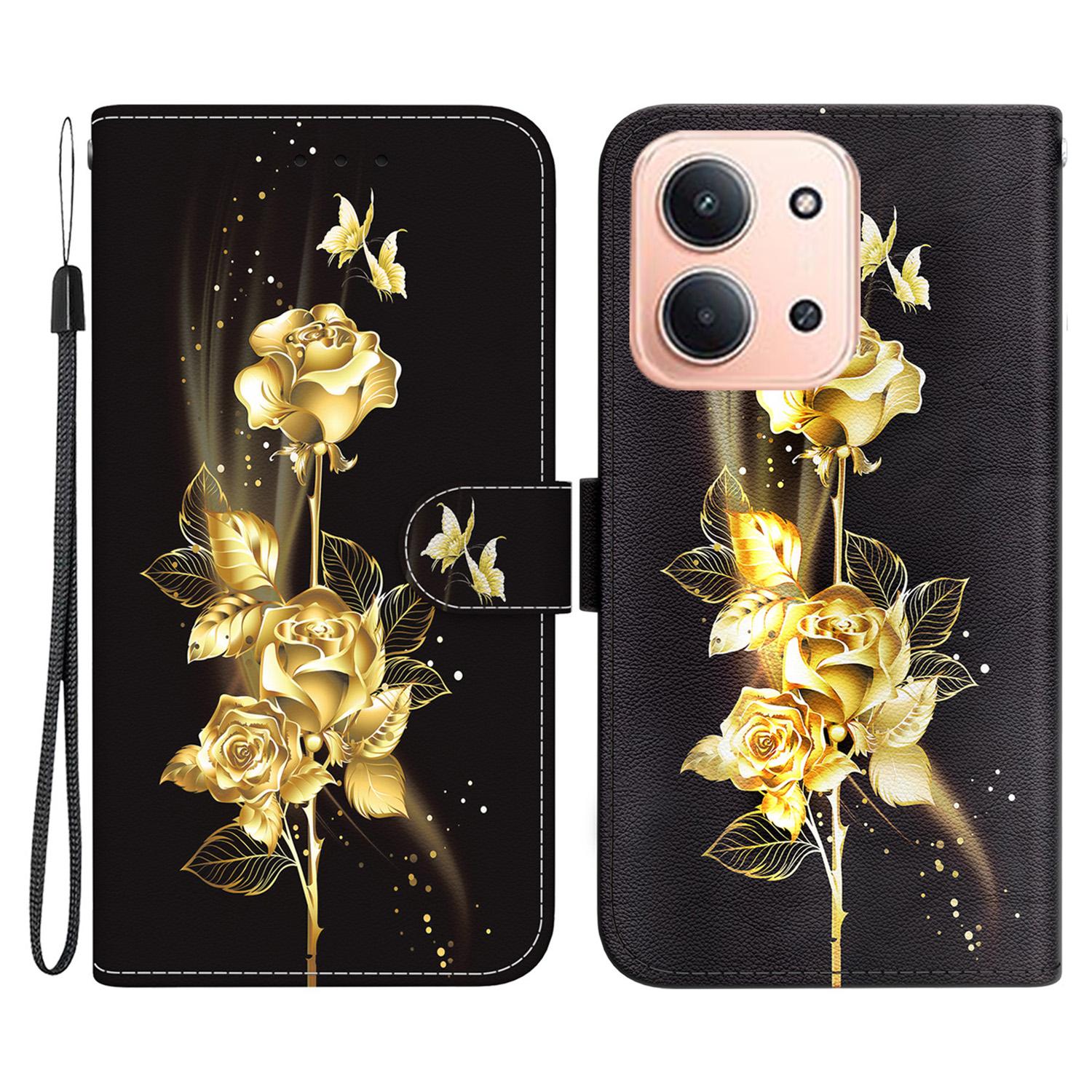 

Для Xiaomi Redmi 15C 5G (Європа) (173 мм)/15C 4G (Європа) (173 мм) Гаманець Чохол для телефону З друком візерунка Шкіряна відкидна кришка з ремінцем