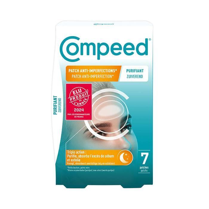 Compeed Patchs anti-imperfections purifiants hydrocolloides 7 unités