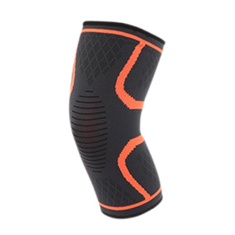 

Sports Knee Protectors Fitness Products Knitted Nylon Running Outdoor Mountaineering Protective Equipment Thin Knee and Leg Protectors s size (single) оранжевый
