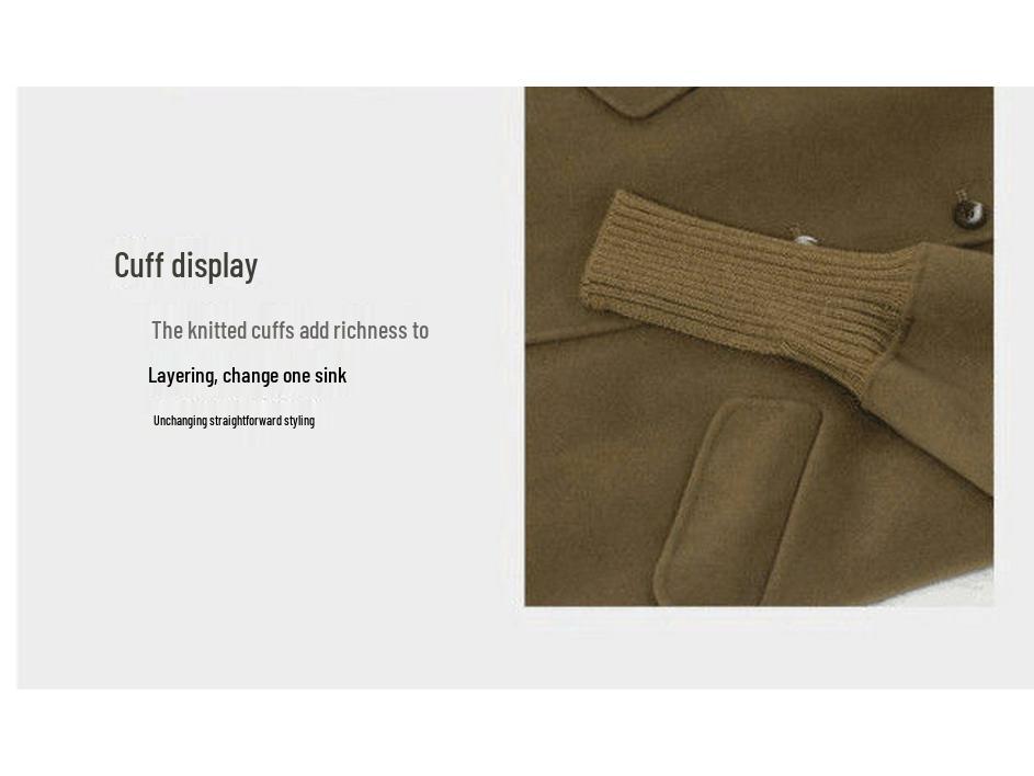 Autumn/Winter 2025 Trendy Petite High-End Woolen Coat: Loose, Casual & Versatile.