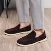 Mens Business Casual Shoes Suede Loafers Classic British Style Men Lightweight Soft Moccasins Male Slip On Driving Flats