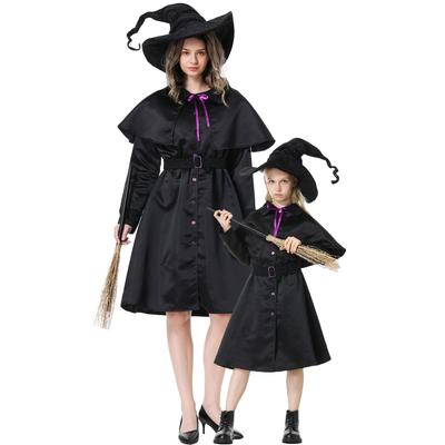 Witch Costume, Halloween Witch Costume, Masquerade, Cape, Evil Magic, Wizard Cosplay Costume
