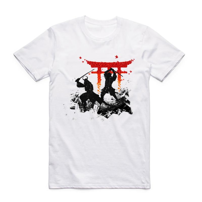 2019 S-3XL Brand Men Women Print Japan Samurai Warrior T-shirt Anime Geek Summer Short Sleeve O-Neck Harajuku Tshirt