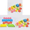 Wooden Geometric Shape Building Blocks For Kids Educational Toy For Learning And Play
