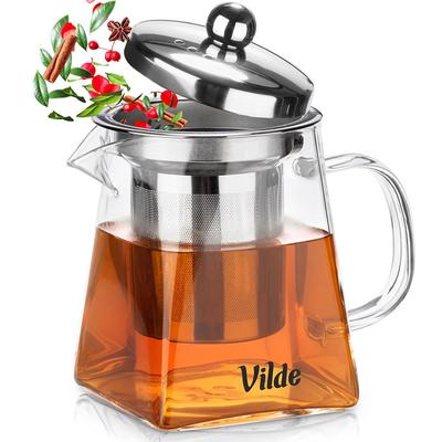 Hitzebeständige Glas-Teekanne mit Sieb 330 ml