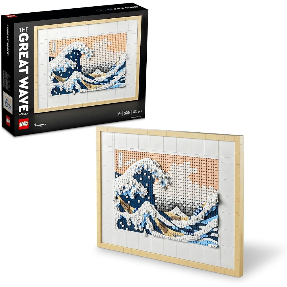 

LEGO Art Hokusai Great Wave 1810 Pieces Building Blocks Toy for Home Decor and Collection