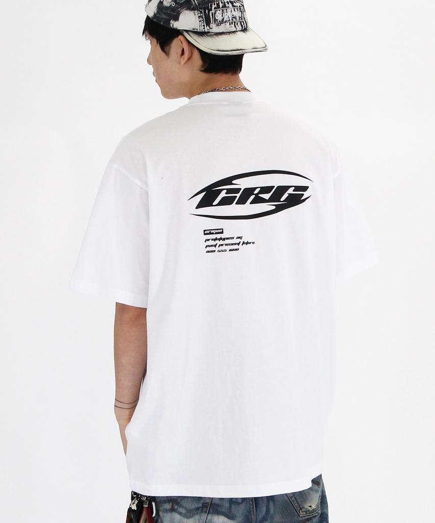 Keuligeon Crg Racing Semi-Oversized Short Sleeve T-Shirt White