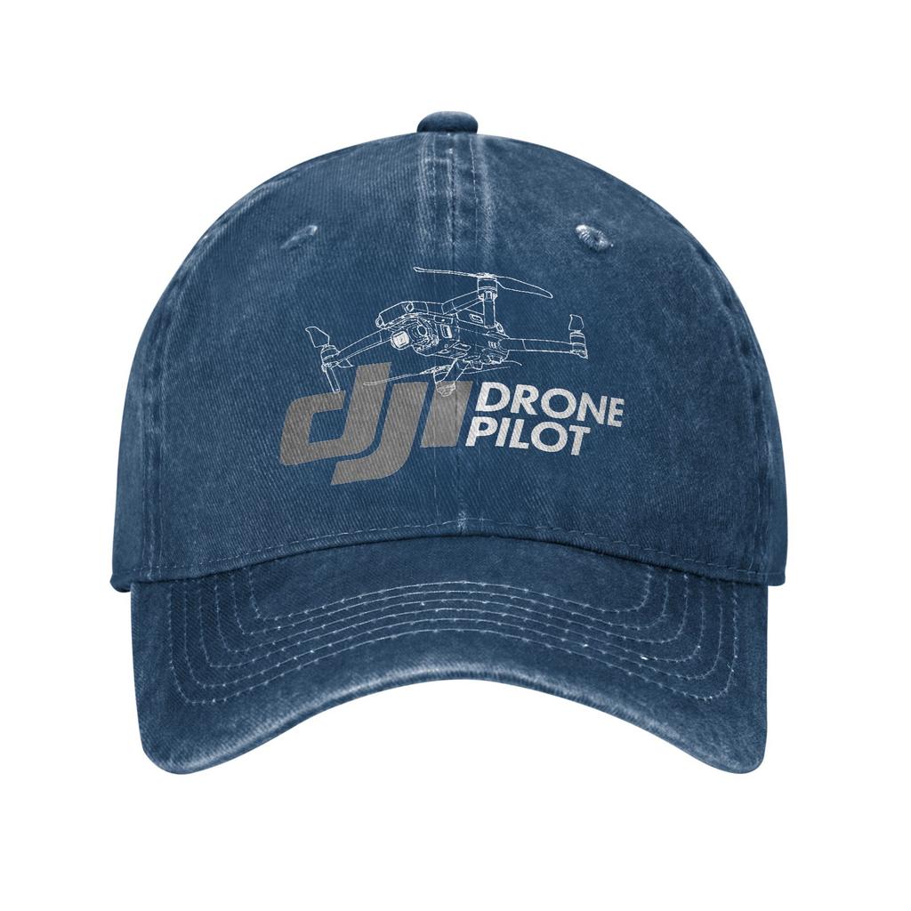 Djied Drone Print Caps For Unisex Cotton Drone Operator Trucker Hat Lerisure Wear Baseball Cap Adjustable