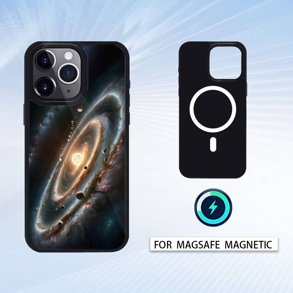 

Space Galaxy Universe Phone Case For iPhone17,16,15,14,13,12,Pro,Max,Magnetic For Magsafe Wireless Charging iPhone11PRO