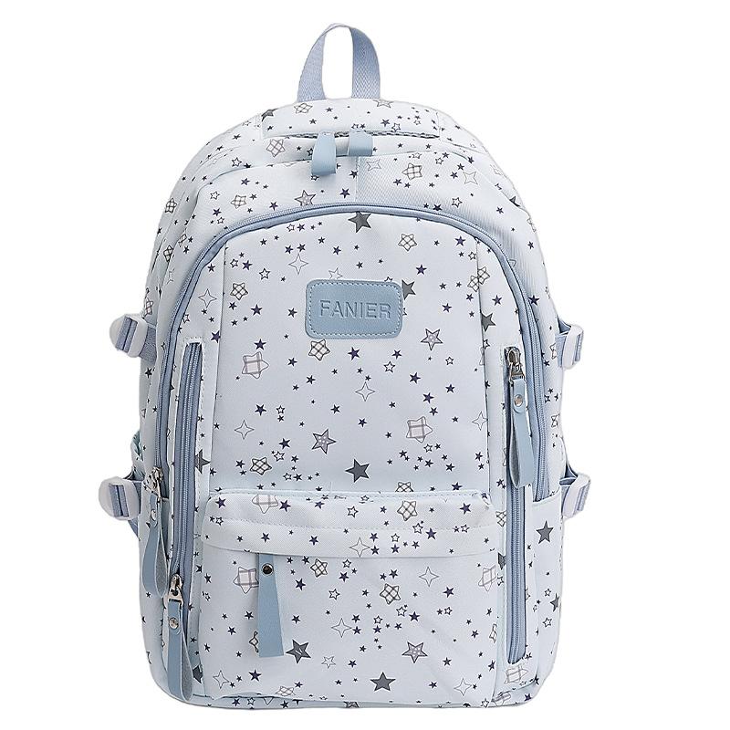 Schoolbag Student schoolbag High value backpack Female candy color schoolbag Korean version Large capacity Student class Lightweight backpack