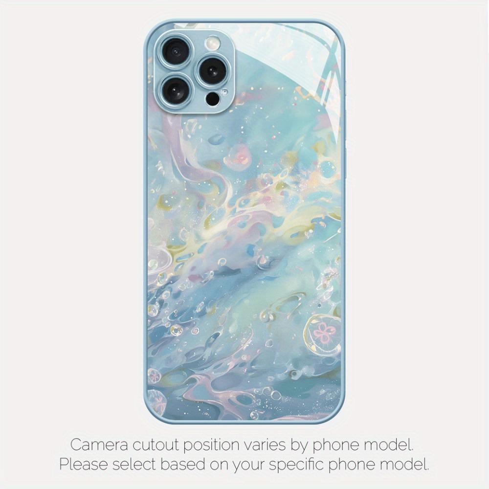 Blaues Muster kreative Handyhülle für Phone 17 16 Pro 15 Pro 14 13 12 11 XS 14 PRO MAX 16 plus 14Pro 12pro Rückseite
